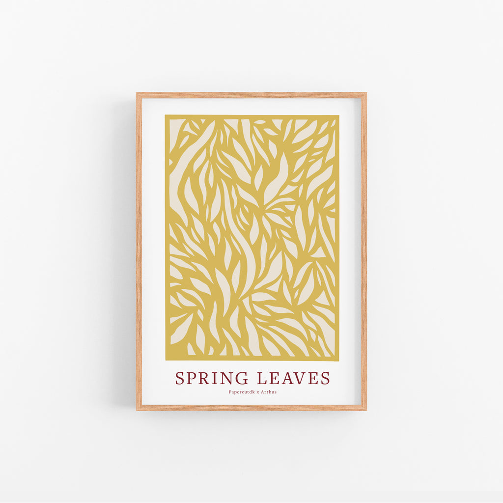 Arthus Spring Leaves Papercutdk Honey