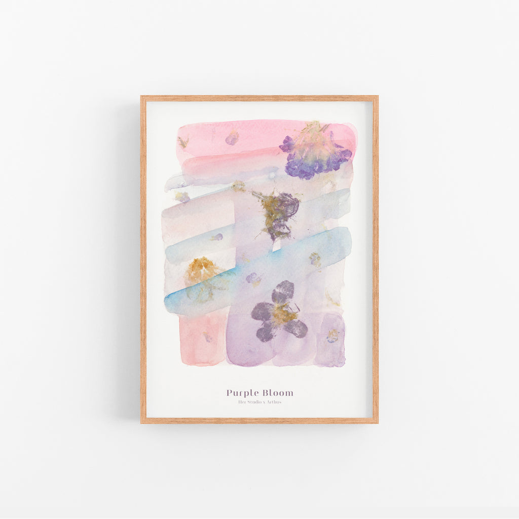 Arthus x Her Studio Purple Bloom art print 